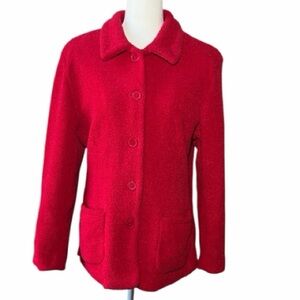 Sandro Vibrant Red Blazer Vintage Women’s Size L